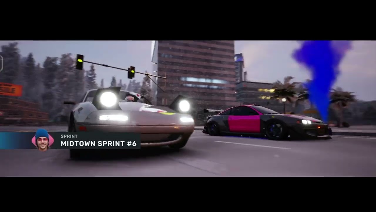 Car accident in 2 race in drift