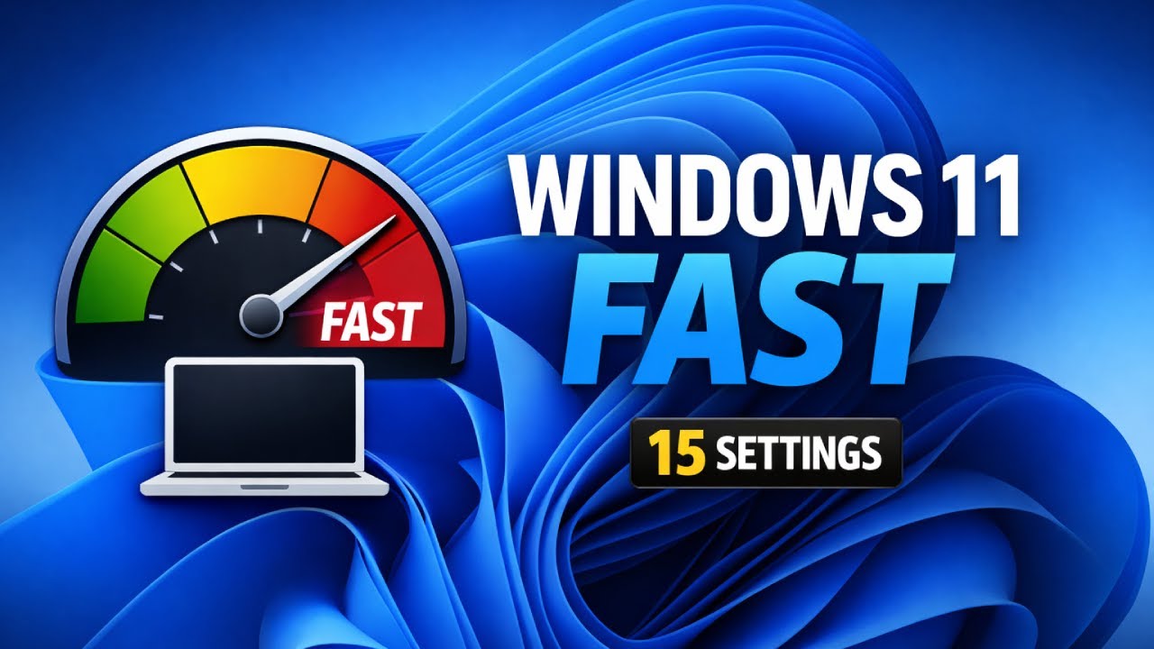 Speed Up Windows 11 (15 Settings) 🔥 Make PC Faster | Hindi