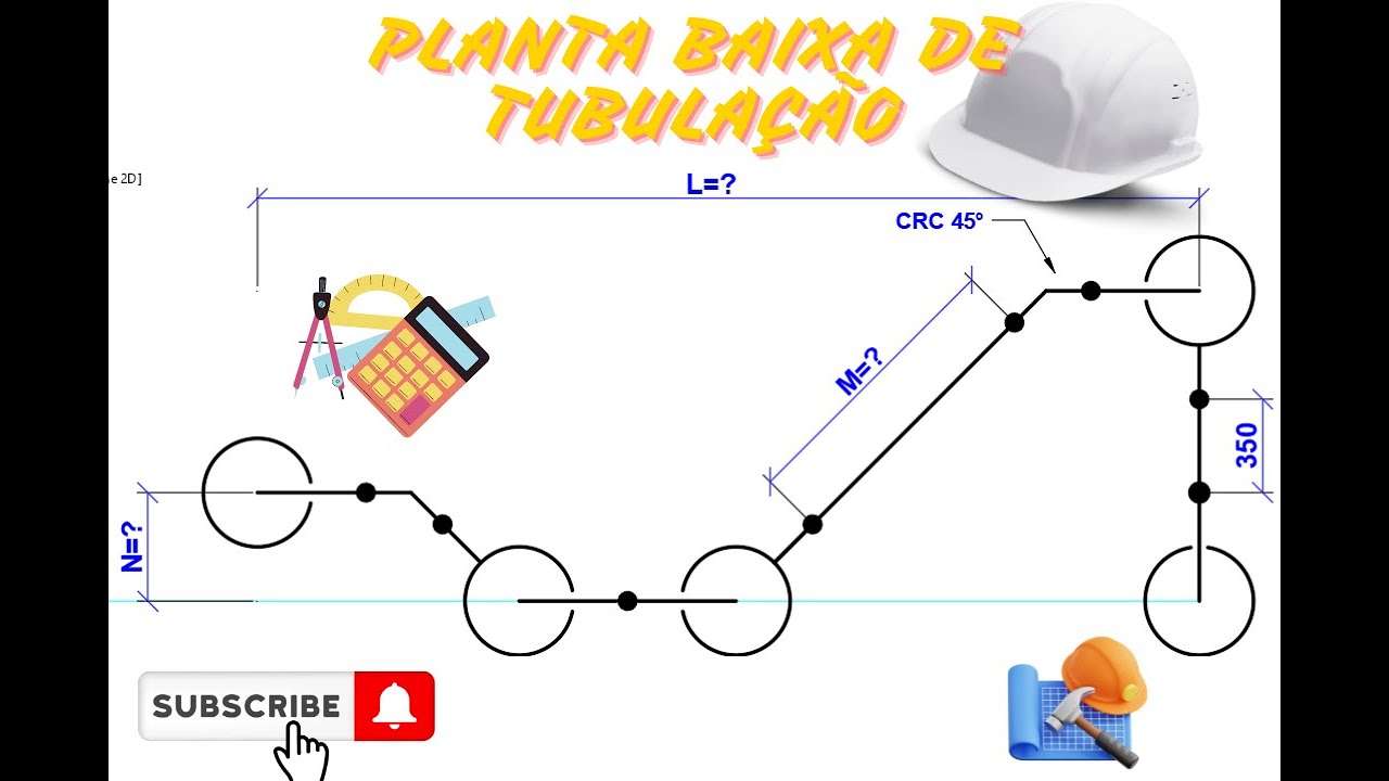 PLANTA BAIXA DE TUBULAÇÃO (DESCONTO DE MATERIAL)