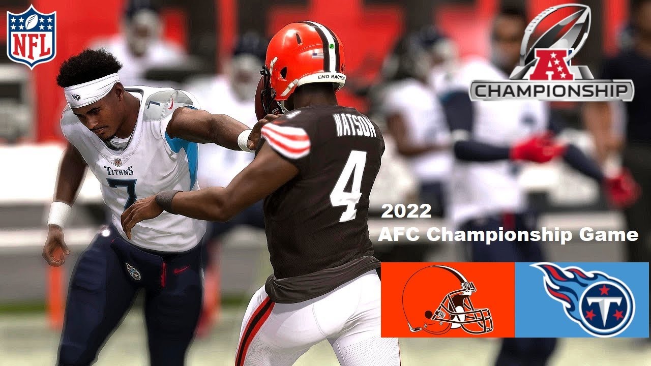 Madden 23 AFC Championship Game Deshaun Watson Browns Franchise vs Titans All Madden PS5 4K GamePlay