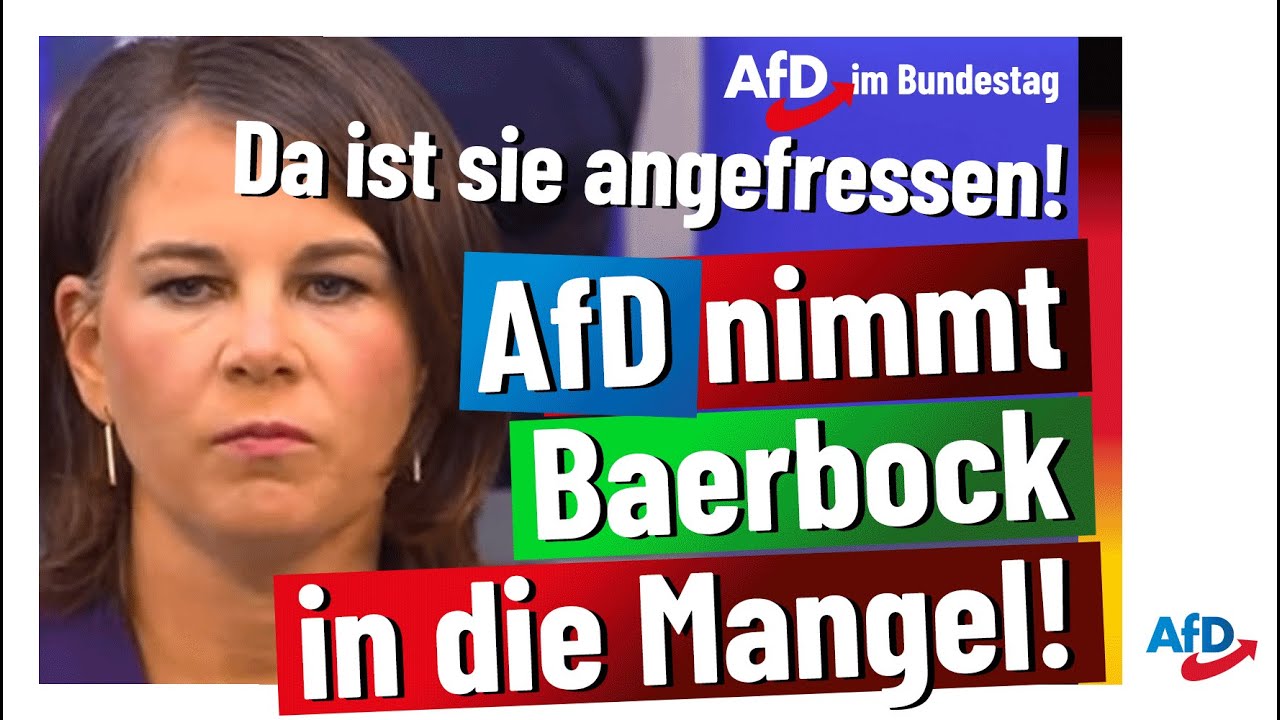 AfD-Fraktion holt Baerbock zurück auf den Boden