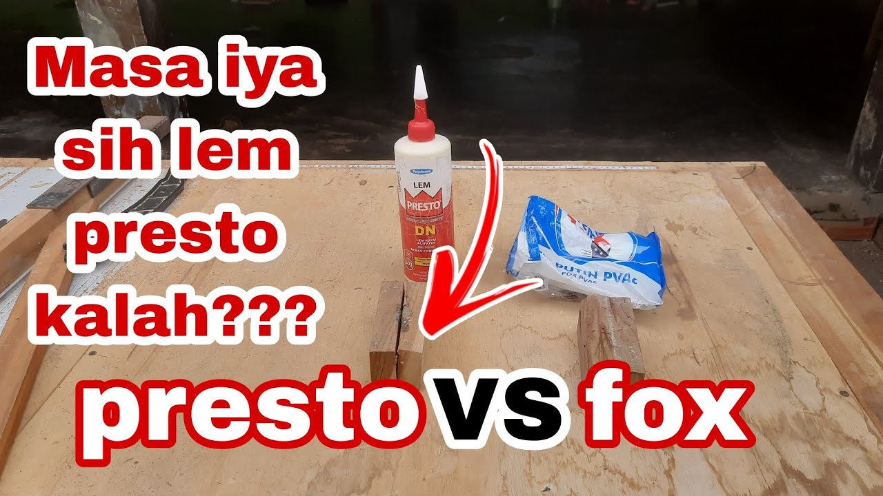 Uji kekuatan Lem kayu presto dan Lem fox || jangan kaget...! sungguh diluar nurul