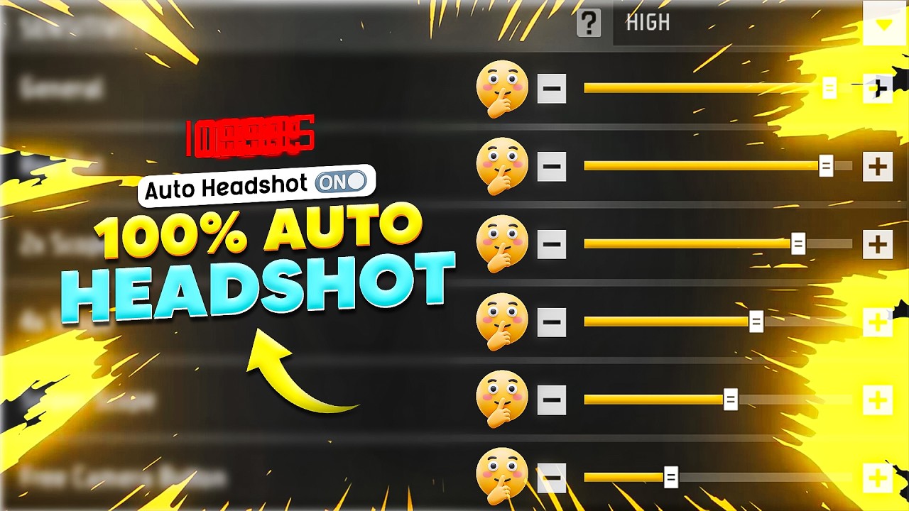 NEW 98% Headshot Sensitivity Settings for Free Fire MAX (2026) | Auto Headshot Trick