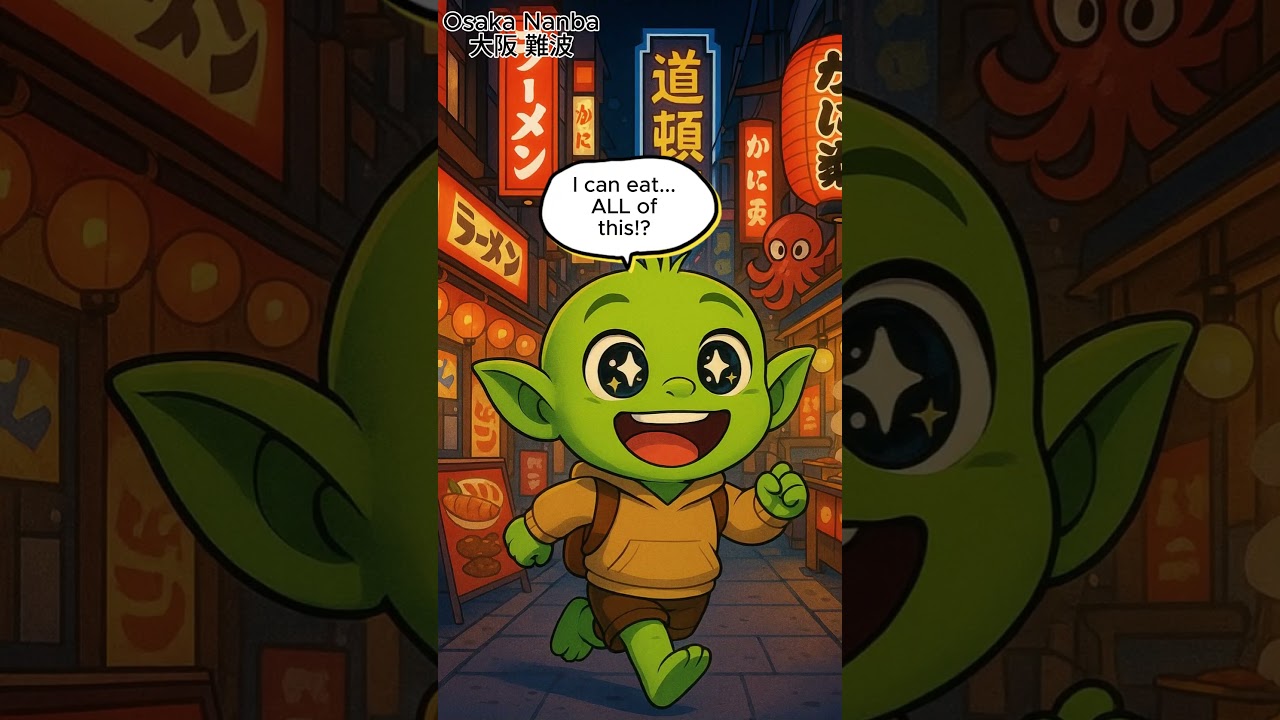 Orc&rsquo;s Adventure Nanba, Japan #AIAnimation #aivideocreation #ai #cartoon #aiart #animation