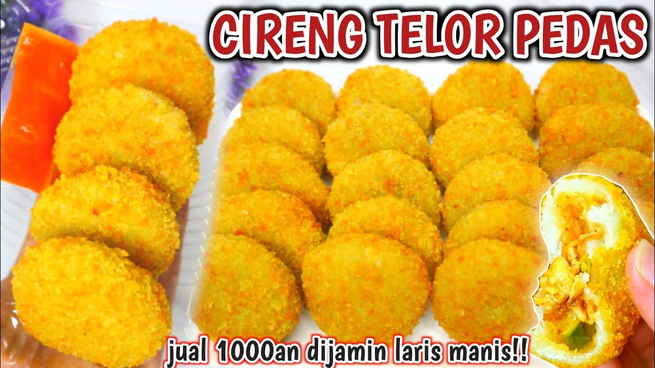 WAHH SEENAK INI HANYA 1000AN!!   SIAP-SIAP BANJIR ORDERAN || CIRENG TELOR PEDAS JUALAN 1000AN LARIS