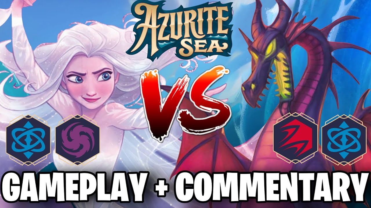 SHARKS AND DRAGONS AND HIRAMS OH MY! | Blurple vs Red/Blue | Lorcana Live Gameplay + Commentary