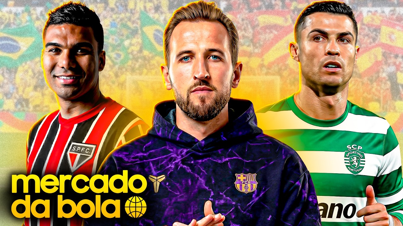 CRISTIANO RONALDO DE VOLTA AO SPORTING | Harry Kane no BARCELONA | CASEMIRO de volta ao SÃO PAULO