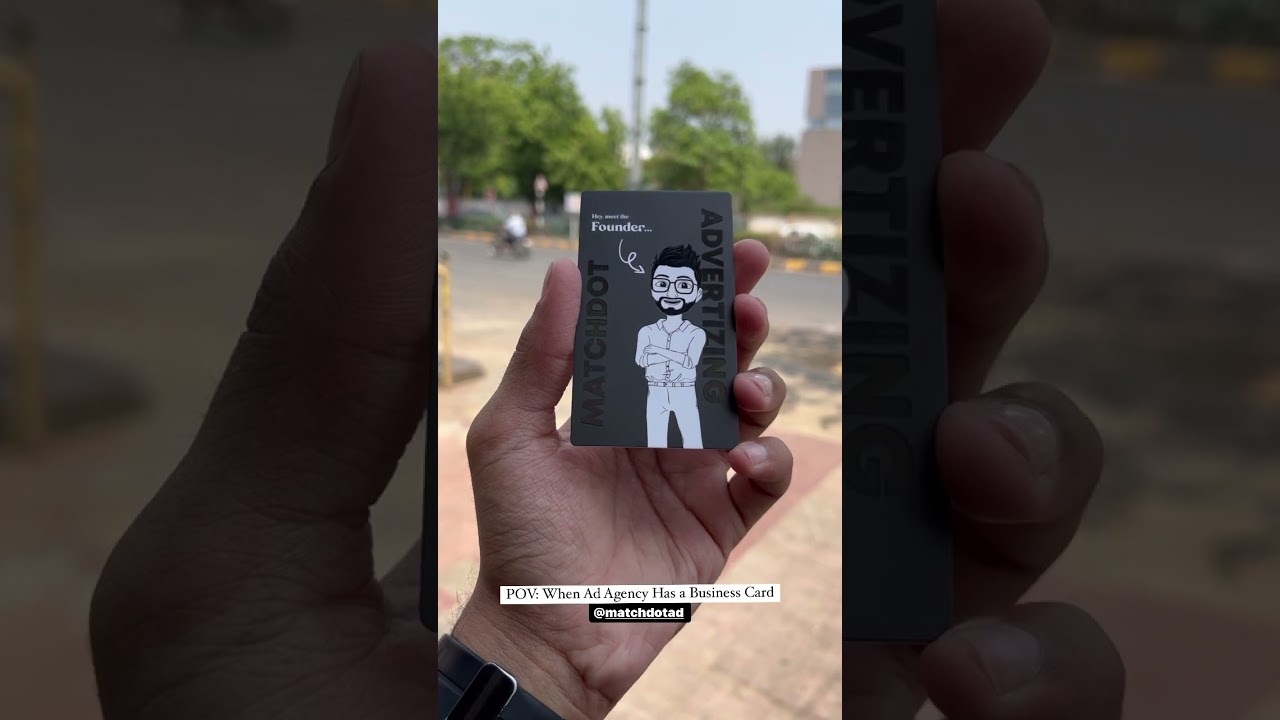 When an AD agency has a business card 😎 #businesscards #advertising #design #ad #creative