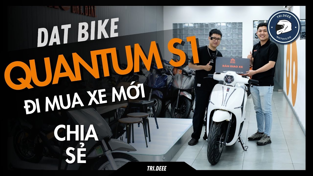 CÙNG MÌNH ĐI MUA XE MỚI NHA ANH EM: DAT BIKE QUANTUM S1 MÀU TRẮNG NGỌC | TRÍ ĐÊ MOTOVLOG