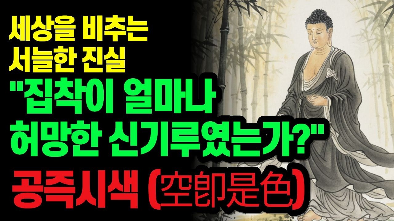 눈에 보이는 화려한 실체가 실상은 텅 비어있음을 폭로 '공즉시색(空卽是色)'