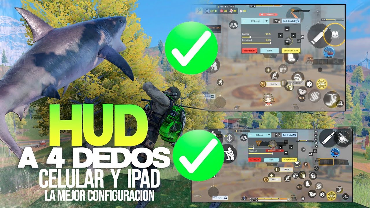 COMO DEBES JUGAR A 4 DEDOS EN CELULAR Y EN IPAD | EL MEJOR HUD a 4 DEDO EN 2026 COD MOBILE 