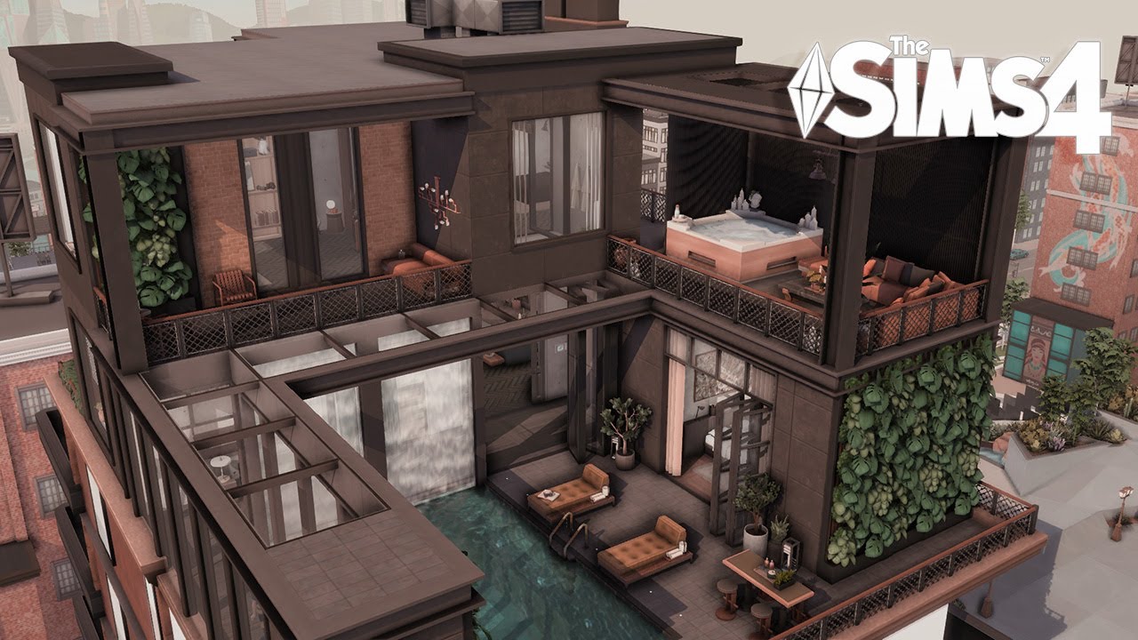 РОСКОШНЫЙ ДОМ / ПЕНТХАУС II The Sims 4 Быстрая сборка