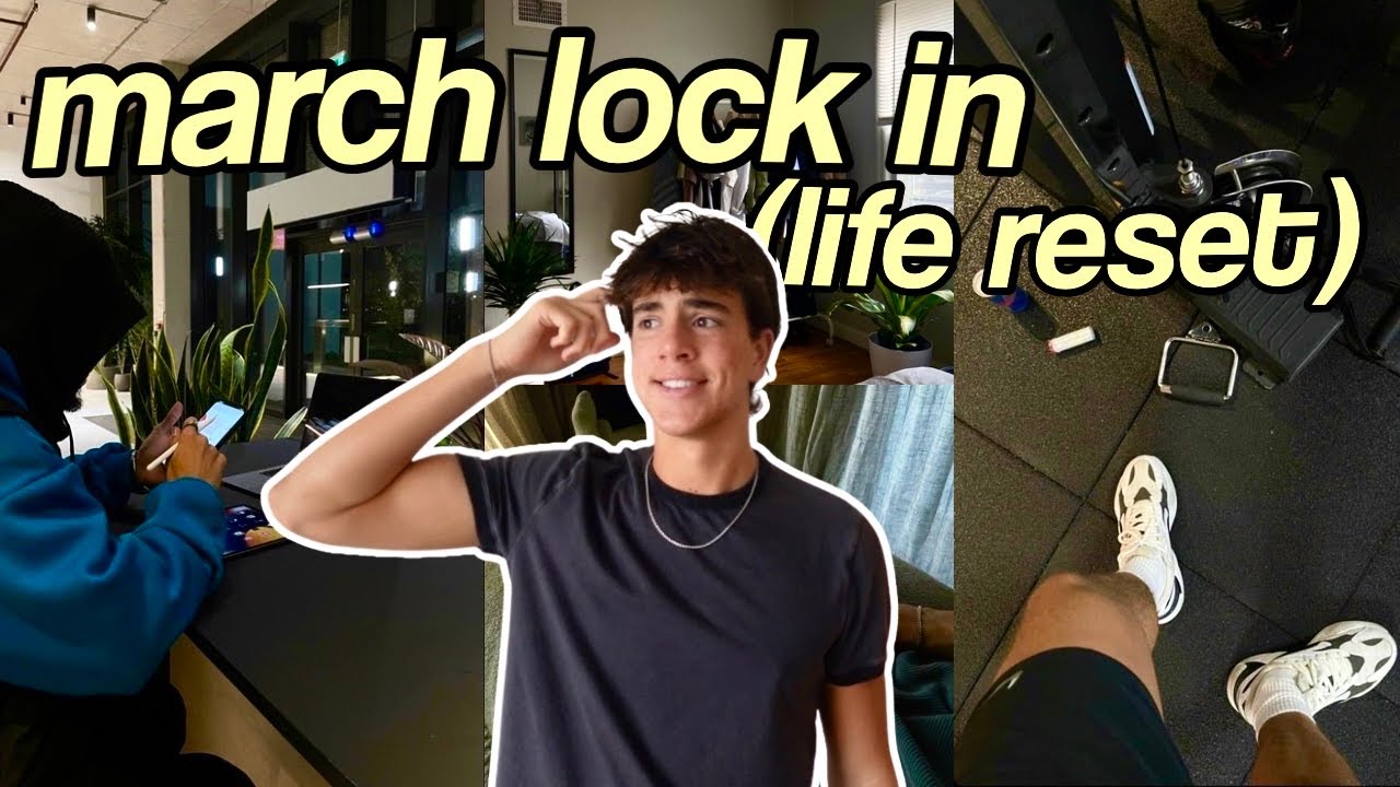MARCH RESET VLOG | Workout Routine, Deep Cleaning, Grocery Shopping & Goal Setting