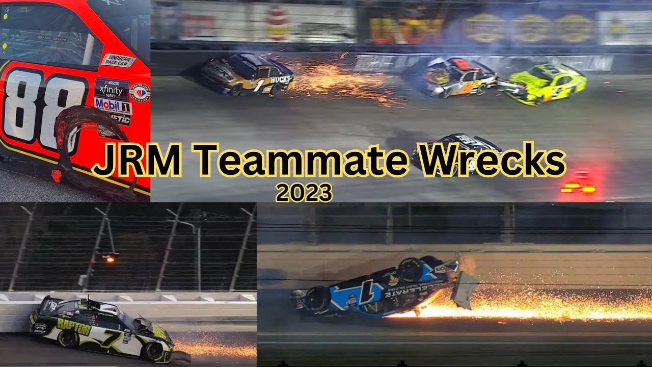 Jr Motorsports Teammate Wrecks