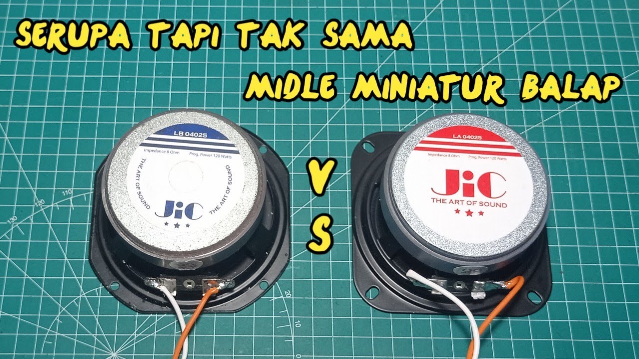 Compare Speaker Minatur Balap JIC LA04025 VS JIC LB04025
