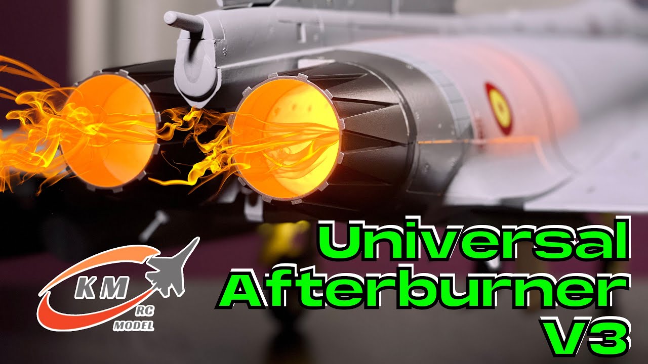 Afterburner KM RC Model • INSTALLATION in the Freewing Eurofighter Typhoon • (English/Français 4K)