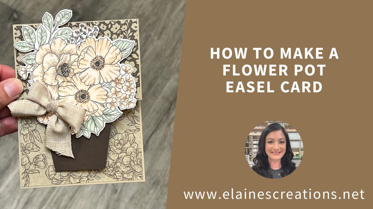How to Make a Flower Pot Easel Card! Sweet Stampin'