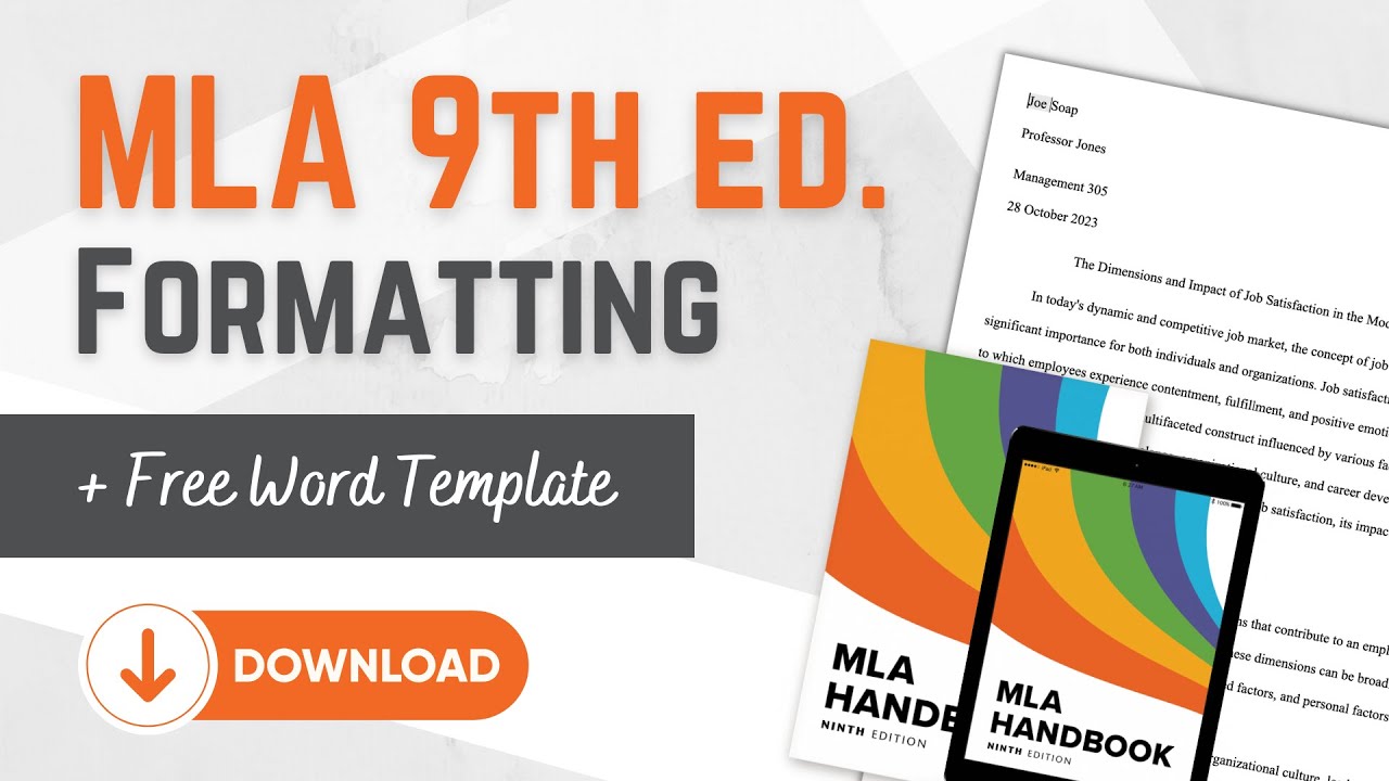 MLA 9 Formatting Tutorial ✨ How To Set Up Your Paper - Full Tutorial + Free MLA Template