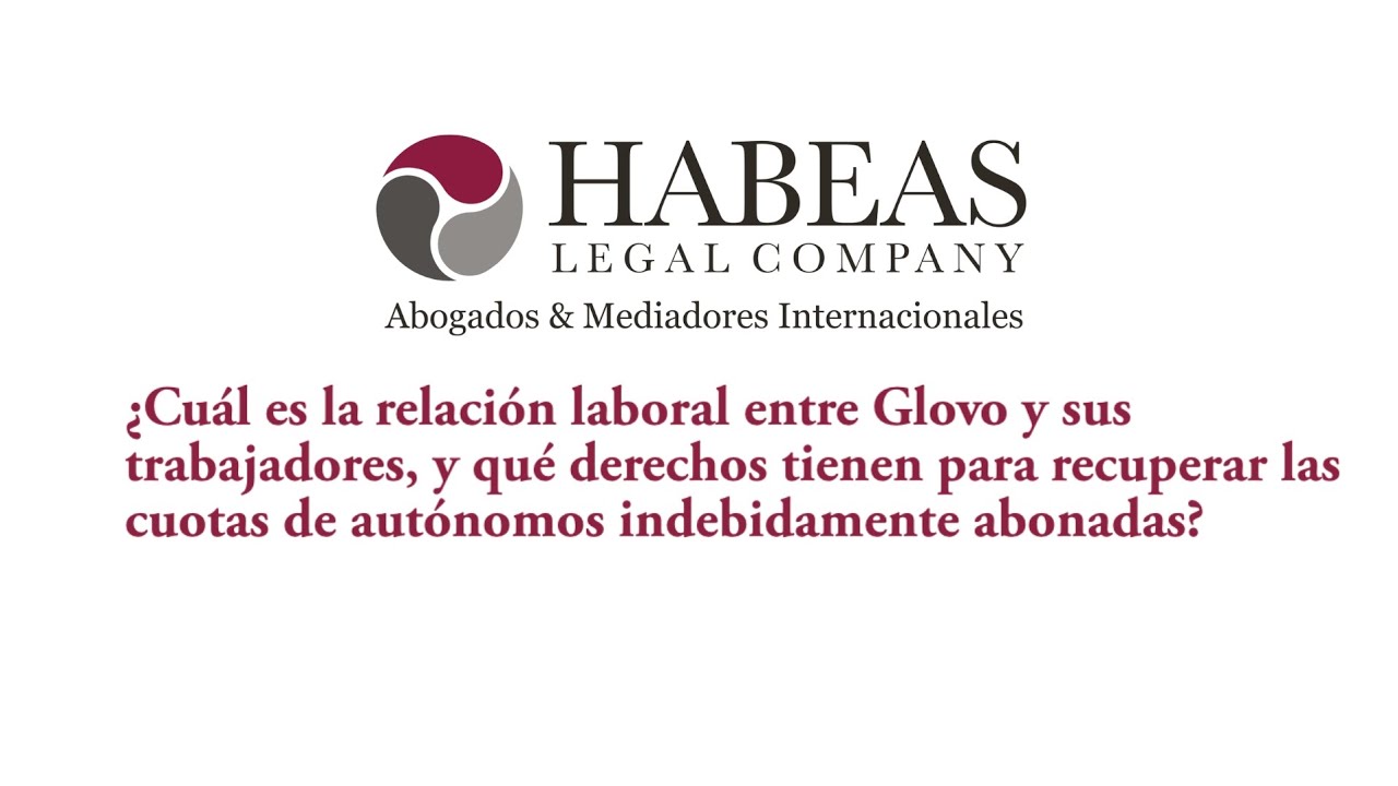 La relación laboral entre Glovo y sus trabajadores y sus derechos