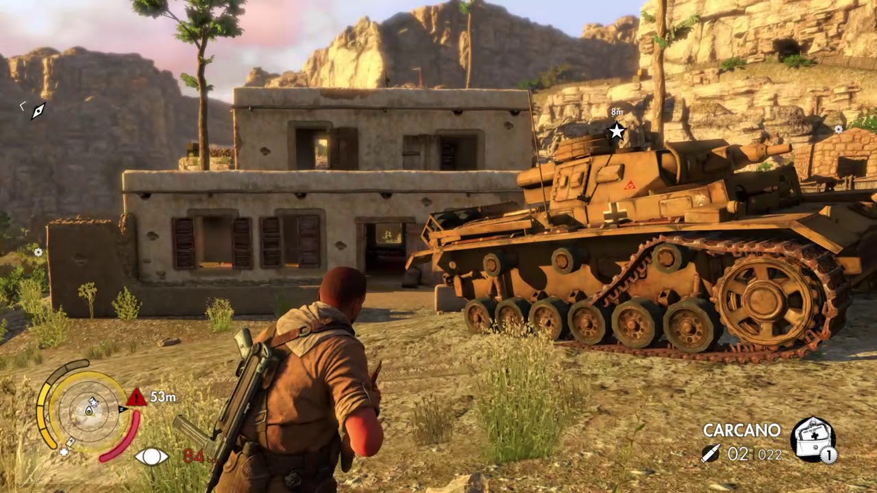 Sniper Elite 3 a very easy way to neutralize panzer 3 tank