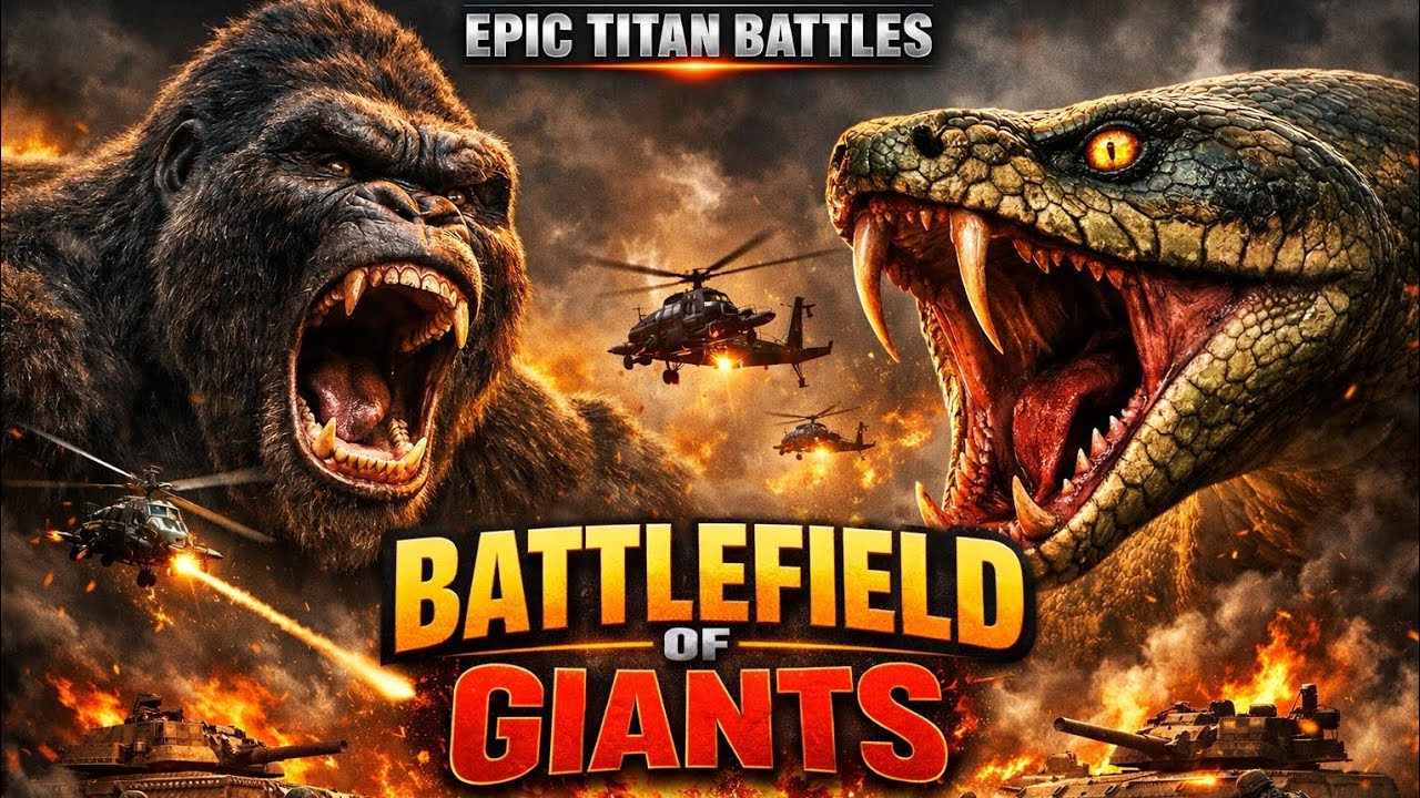 Epic Showdown 💥 King Kong vs Titanoboa | Monster Battle of the Century | Epic Titan Battle