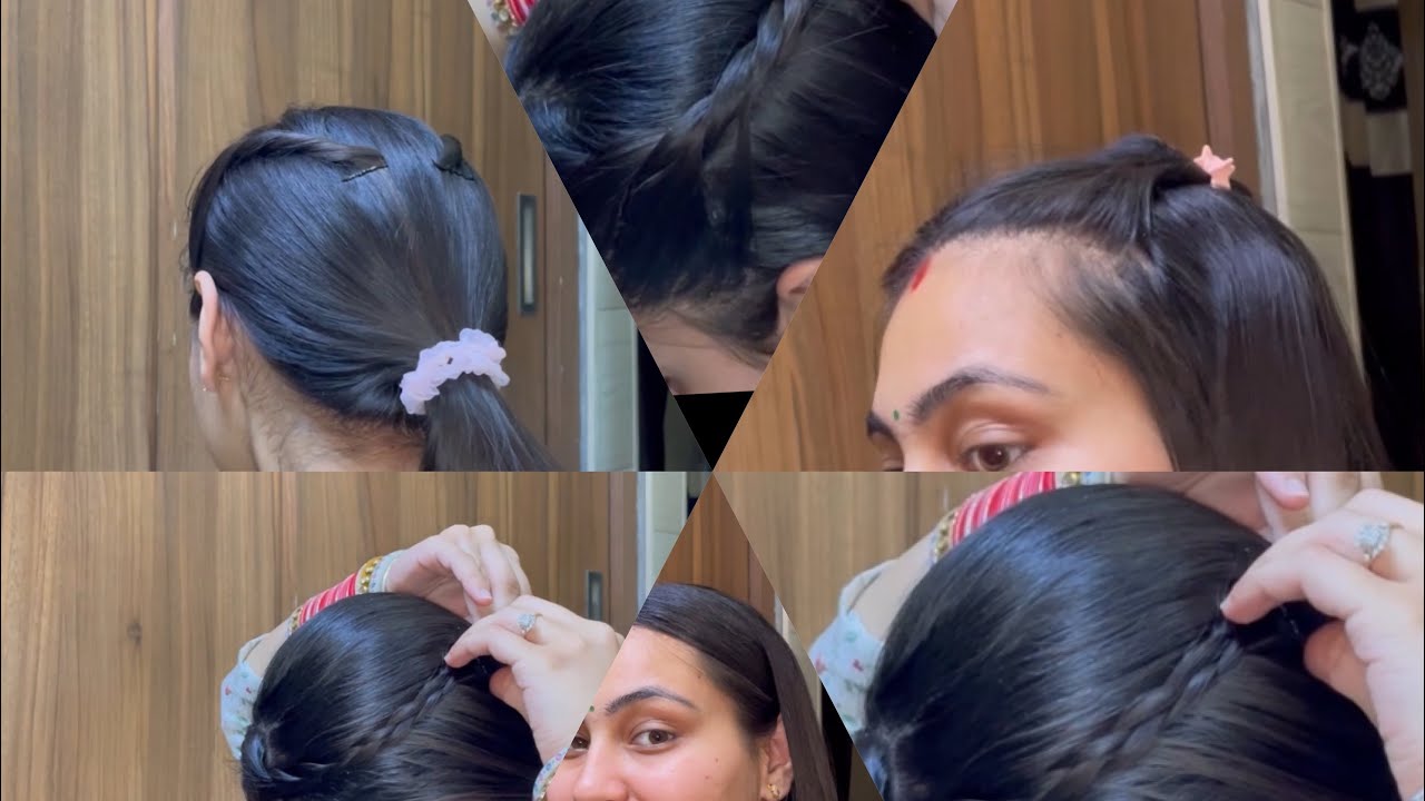Simple hairstyles for daily routine || use only 2-3 things || 5 minutes styling 🤗