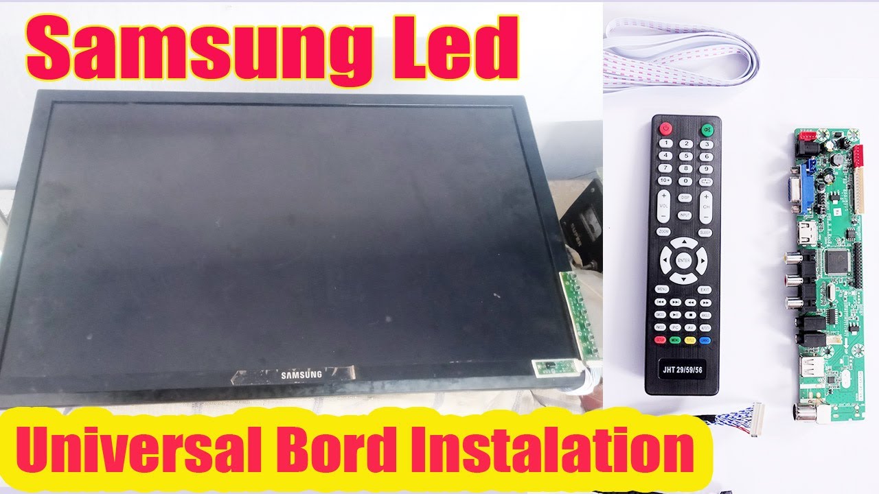How To Install Universal Board In Any Led/Lcd Tv !  Led Tv Me Universal Board Kaise Lagaye