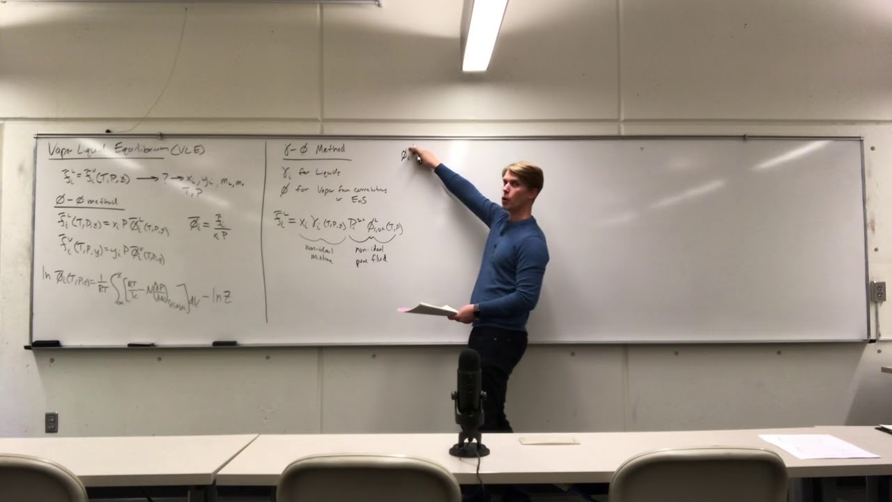 Intro to Vapor Liquid Equilibrium (Oct. 17, 2018)