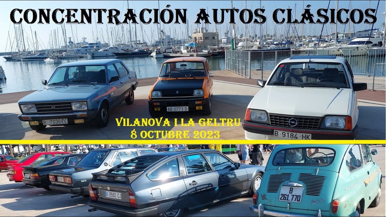 Concentración coches clasicos Vilanova i la Geltru. Cars and coffee. Voitures classiques.