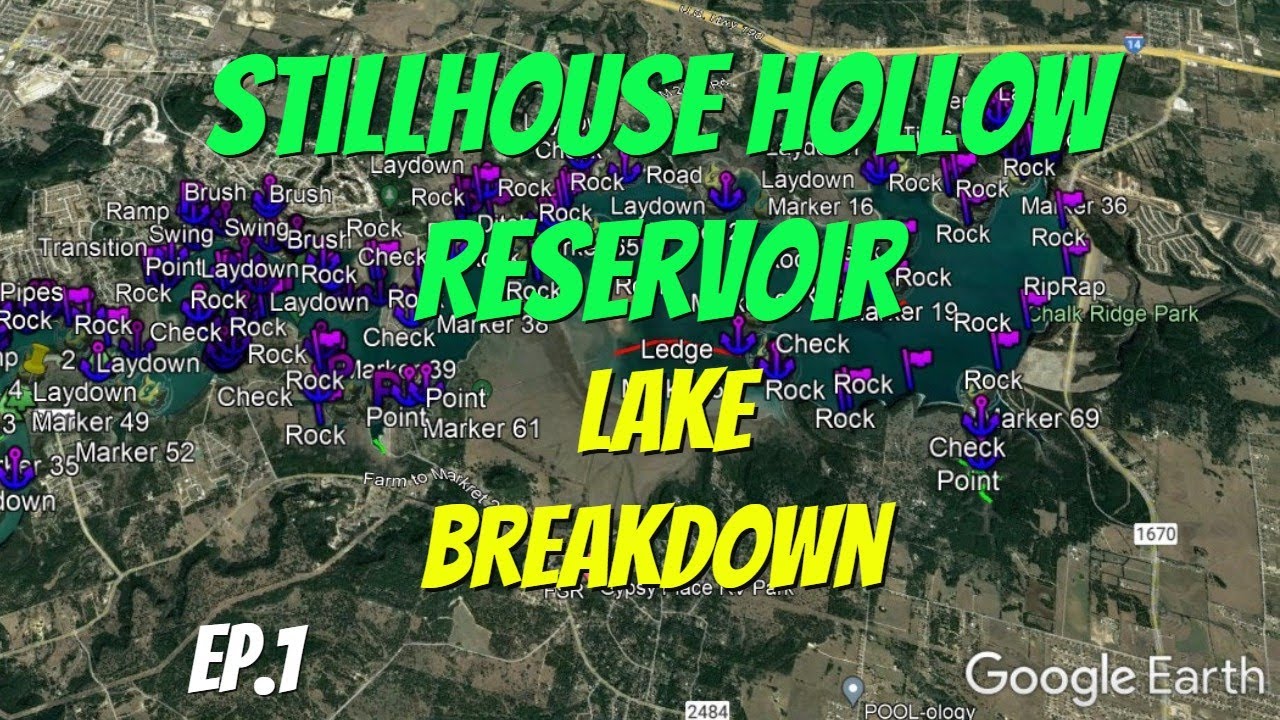 Stillhouse Hollow Reservoir - Full Lake Breakdown - Find the Bass Fast!!!