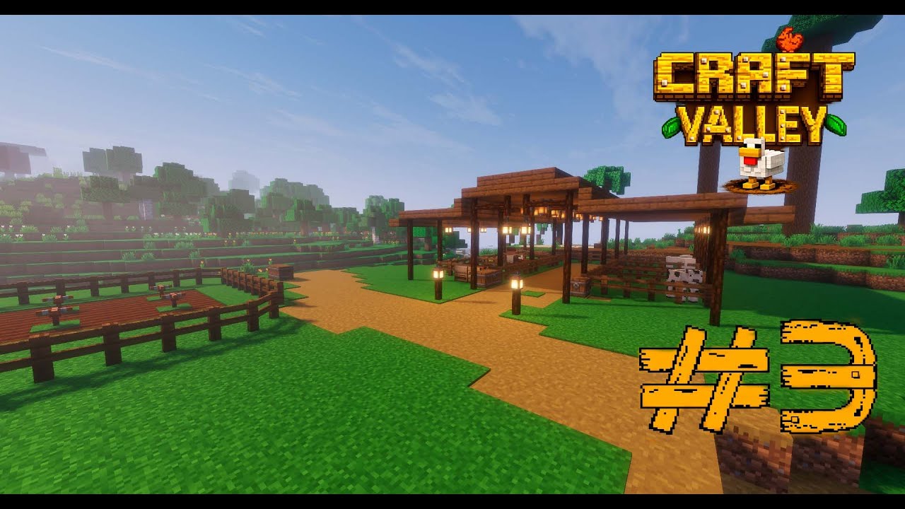 🔨 Minecraft Craft Valley #3 - Fiz uma CASA para Minhas VAQUINHAS