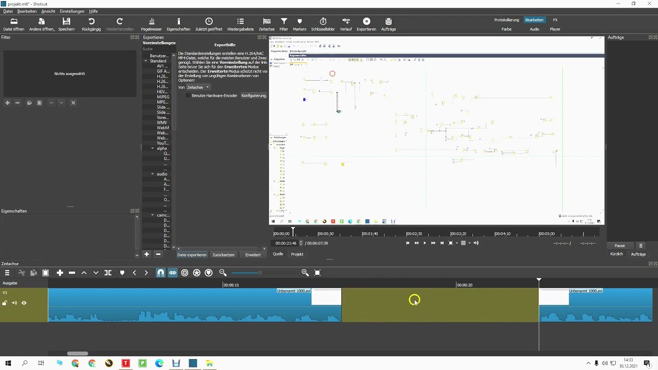Videos schneiden (zuschneiden) mit Shotcut, Tutorial