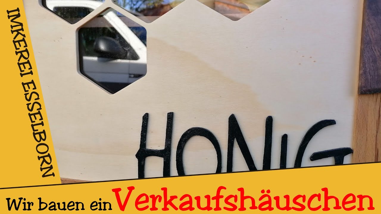 HONIG verkaufen - VERKAUFSHÄUSCHEN aus alten Schultischen SELBER bauen