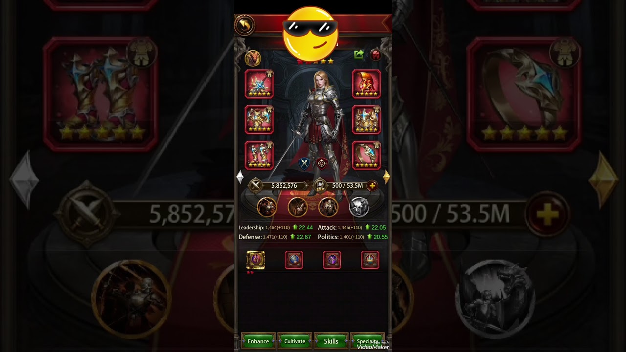 Evony:The King's Return - How to make two 5.8 M power Generals without civilization equipments