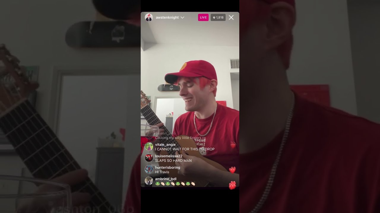 Awsten Insta Live (Brainwashed *song removed*) – March 9, 2023