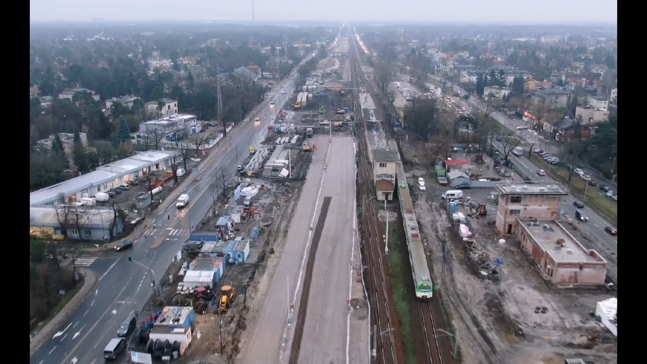 Warszawa Gocławek - Wawer. Modernizacja linii nr 7. Styczeń 2023