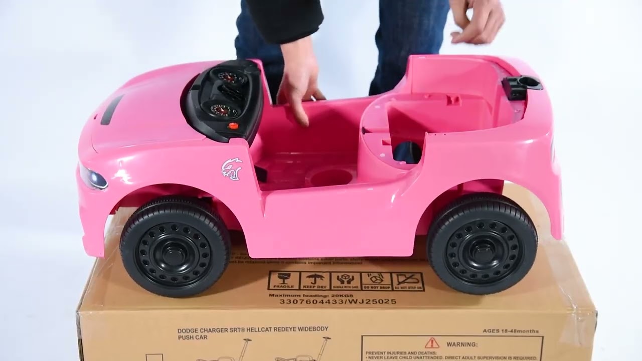 install Dodge licensed push car ZB928 assembly #dodge #hellcat #pushcar #install
