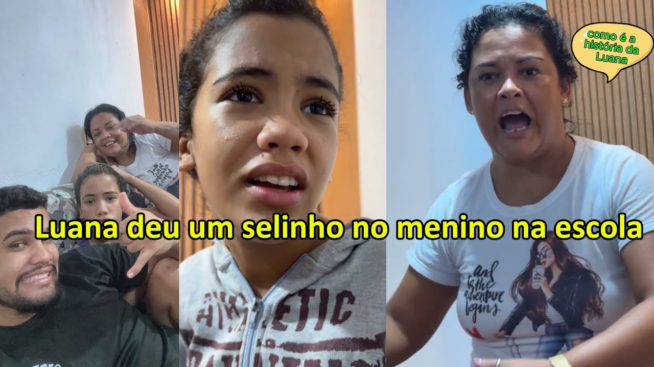 Luana deu um selinho no menino na escola !!!