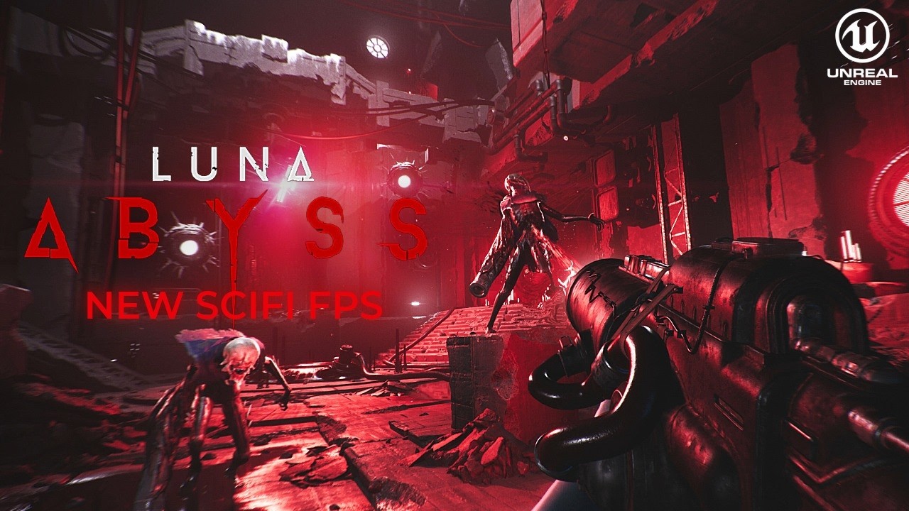 LUNA ABYSS New Gameplay Demo | Brutal Sci-Fi Bullet Hell like DOOM