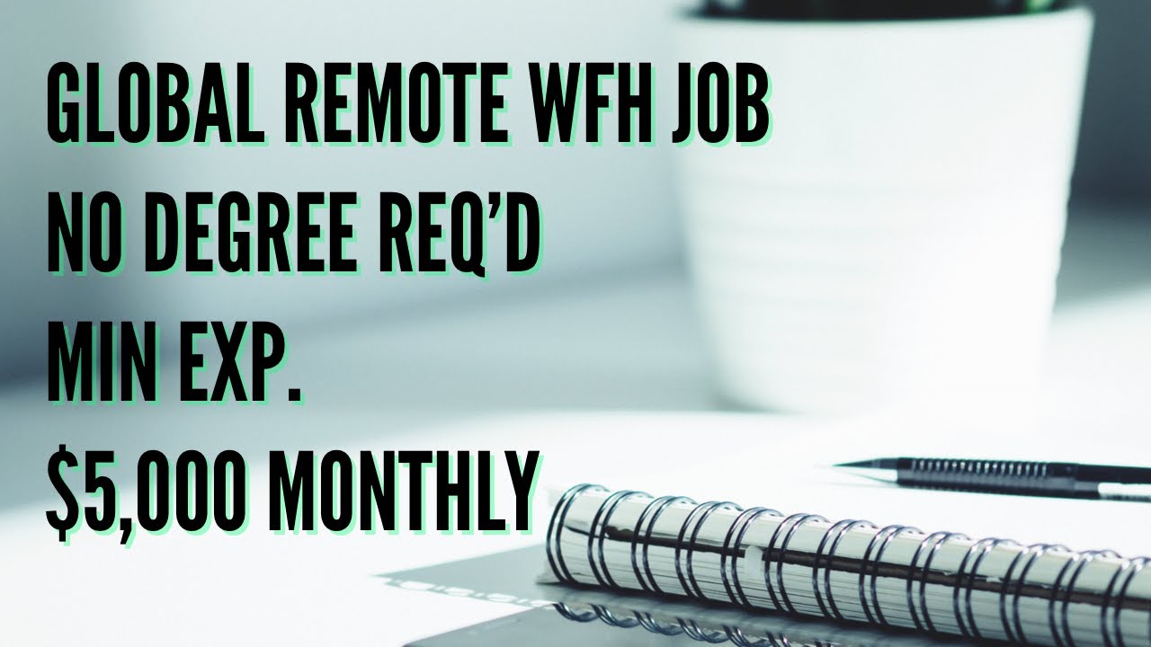 ***HIRING NOW***| US/CA/IRELAND/JAPAN| $5,000 MONTHLY| MIN EXP.