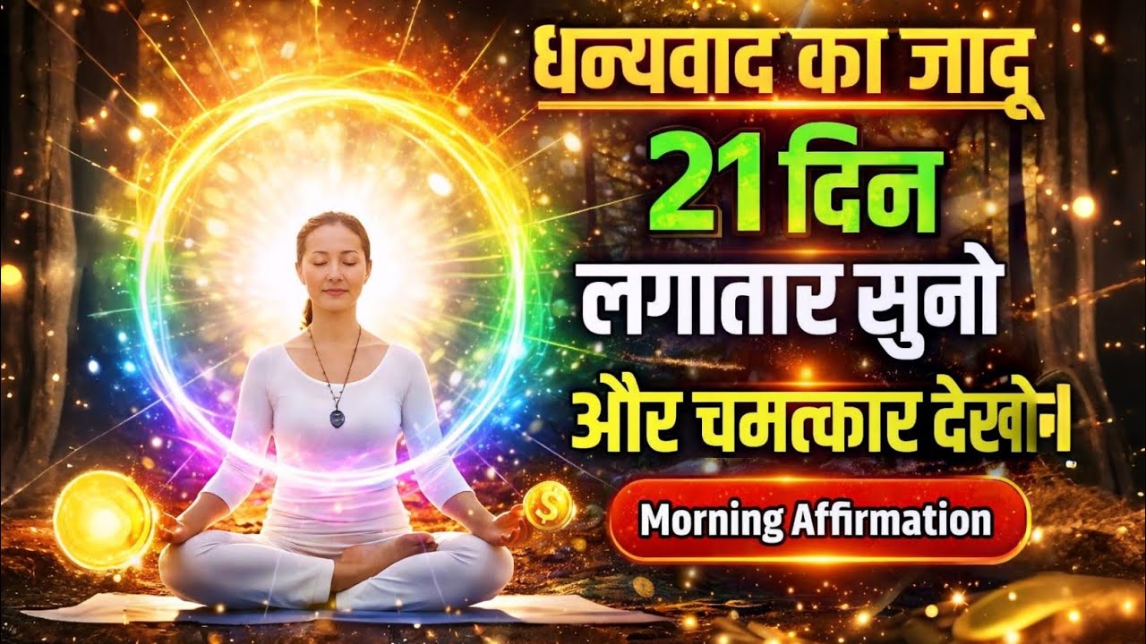 सुबह के 15 मिनट आपकी किस्मत बदल देंगे | Morning Gratitude Affirmation