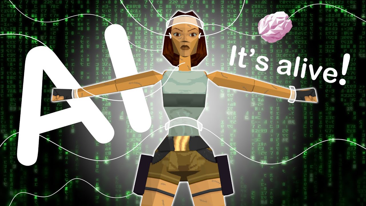 Создание Лары Крофт, обладающей самосознанием, которая играет в Tomb Raider