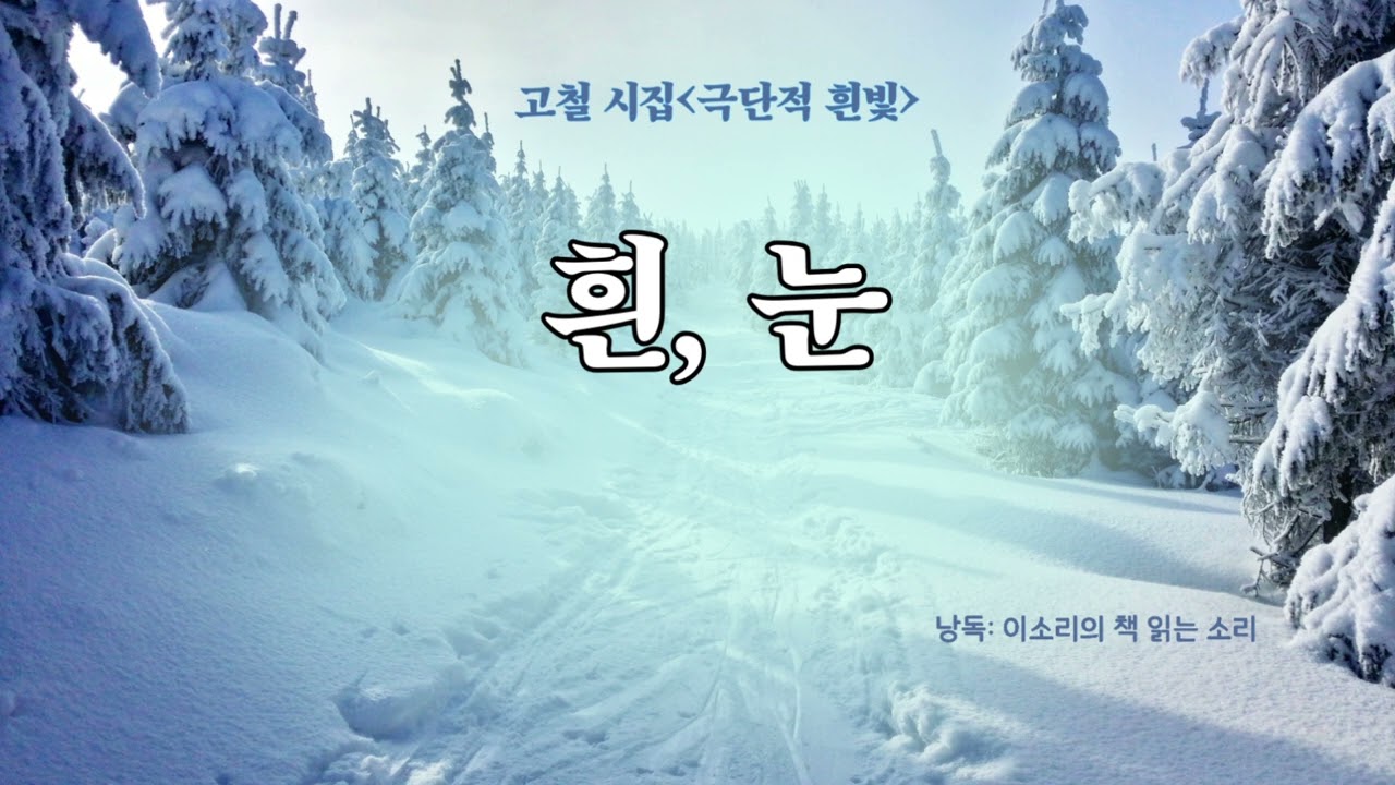 흰, 눈 | 고철 시집 '극단적 흰빛' 