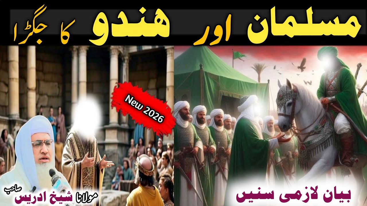 Poshto bayan / Molana Idrees Sab / Islamic videos / Islamic stories/مسلمان اور ھندو کا جگڑا کا قصہ 