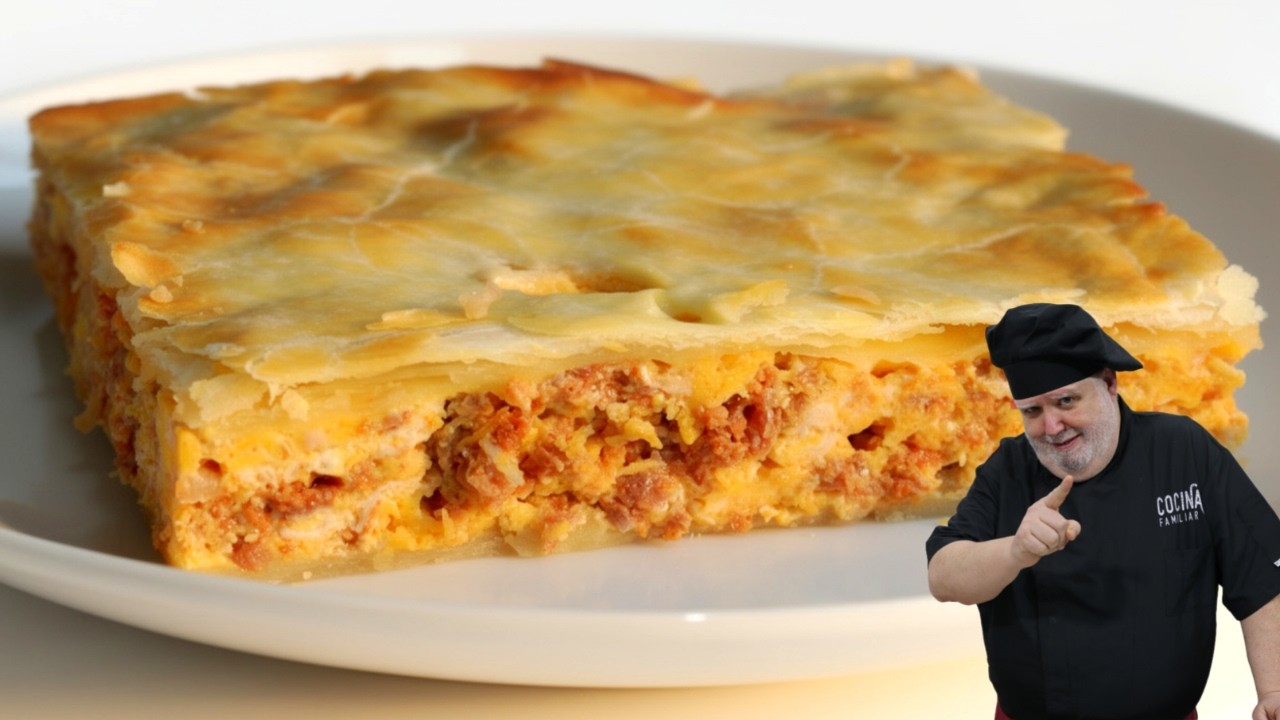 🥵 Hojaldre relleno de chorizo y huevos: receta viral