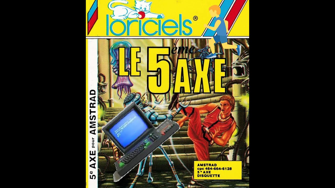 Amstrad CPC - Test Le 5eme Axe ! Un jeu de plateforme sauce BTA futuriste INCROYABLE !!