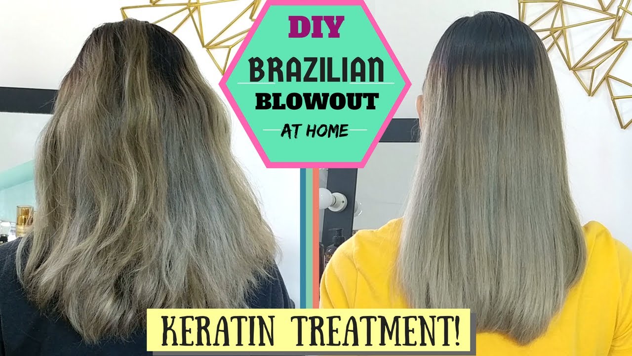 HOW TO: KERATIN TREATMENT At Home | DIY Brazilian Blowout | Lolly Isabel