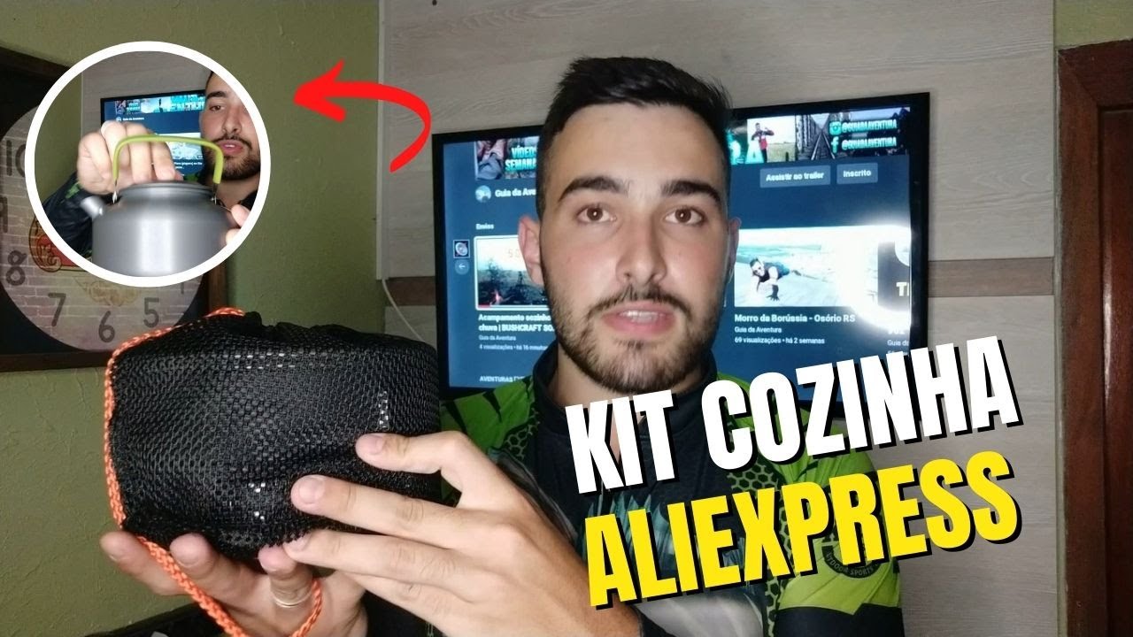 KIT COZINHA para TREKKING e ACAMPAMENTO do Aliexpress | Vale a pena?