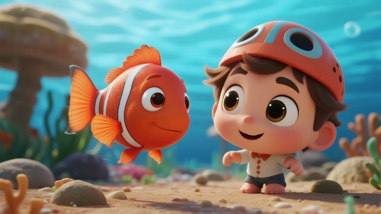 Swim, Swim, Swim Little Fish 🌊 | Kids Music & Sing-Along