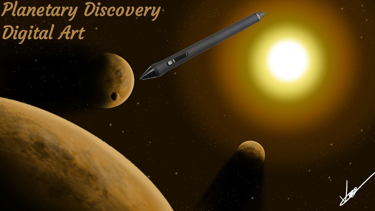 Planetary Discovery - Art Timelapse - Digital Art In Krita